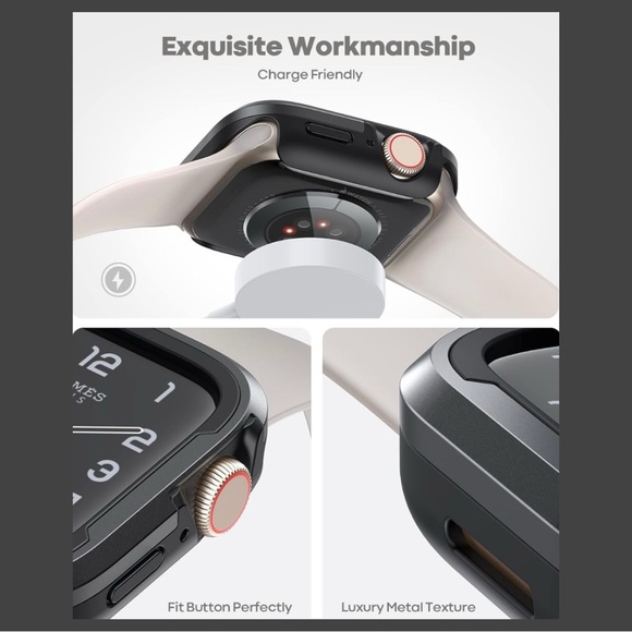 Lamicall Aluminum Rugged Case Armor Designed for Apple Watch - Picture 5 of 5